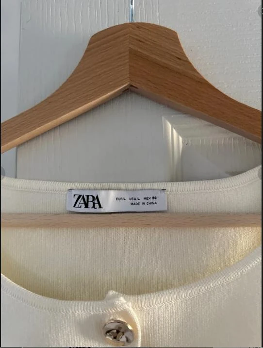 Top crema Zara - talla L – photo 2